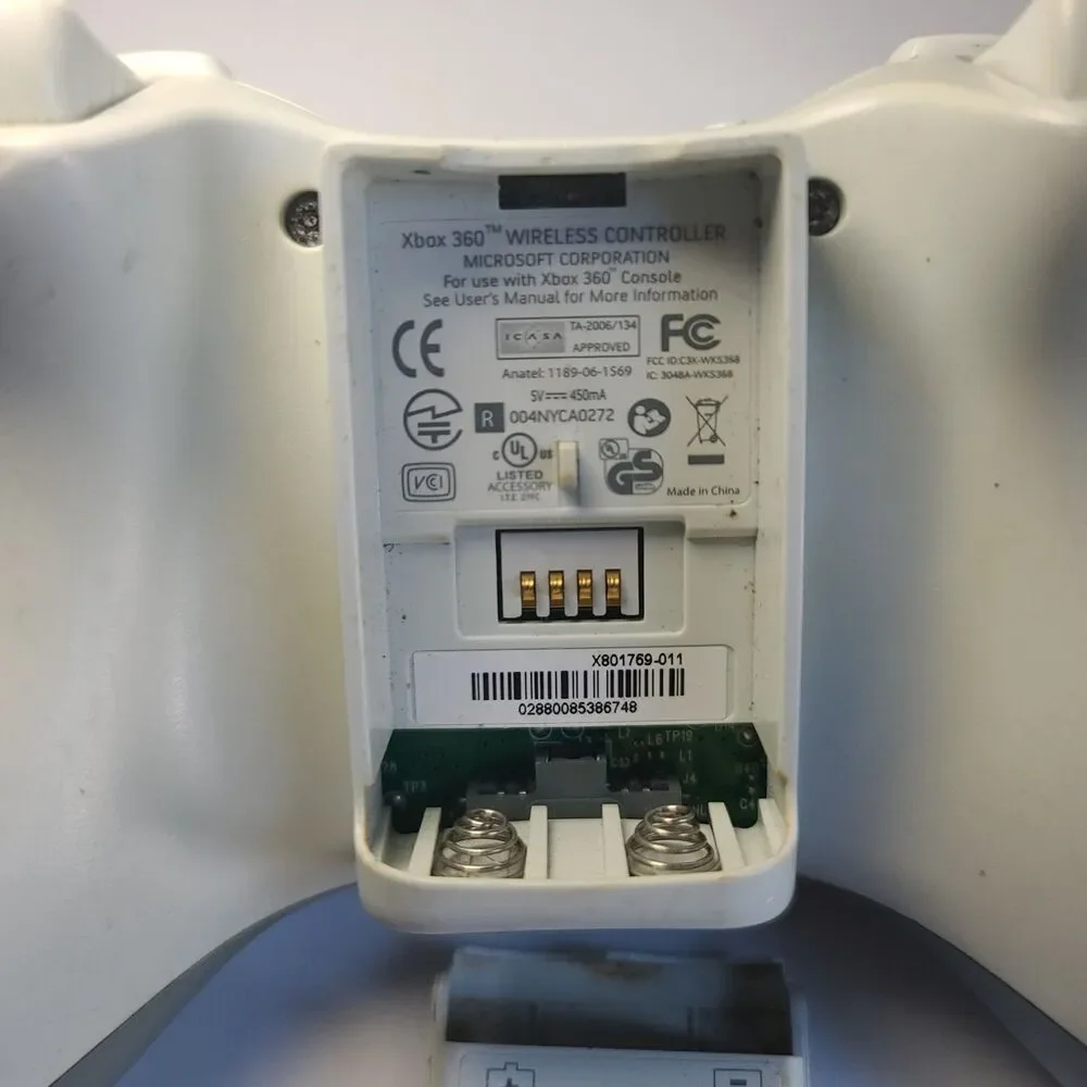 Microsoft Xbox 360 Wireless Controller White OEM Genuine AS-IS